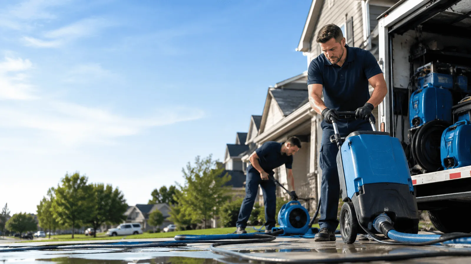 Dehumidification being performed in Woodville, AL